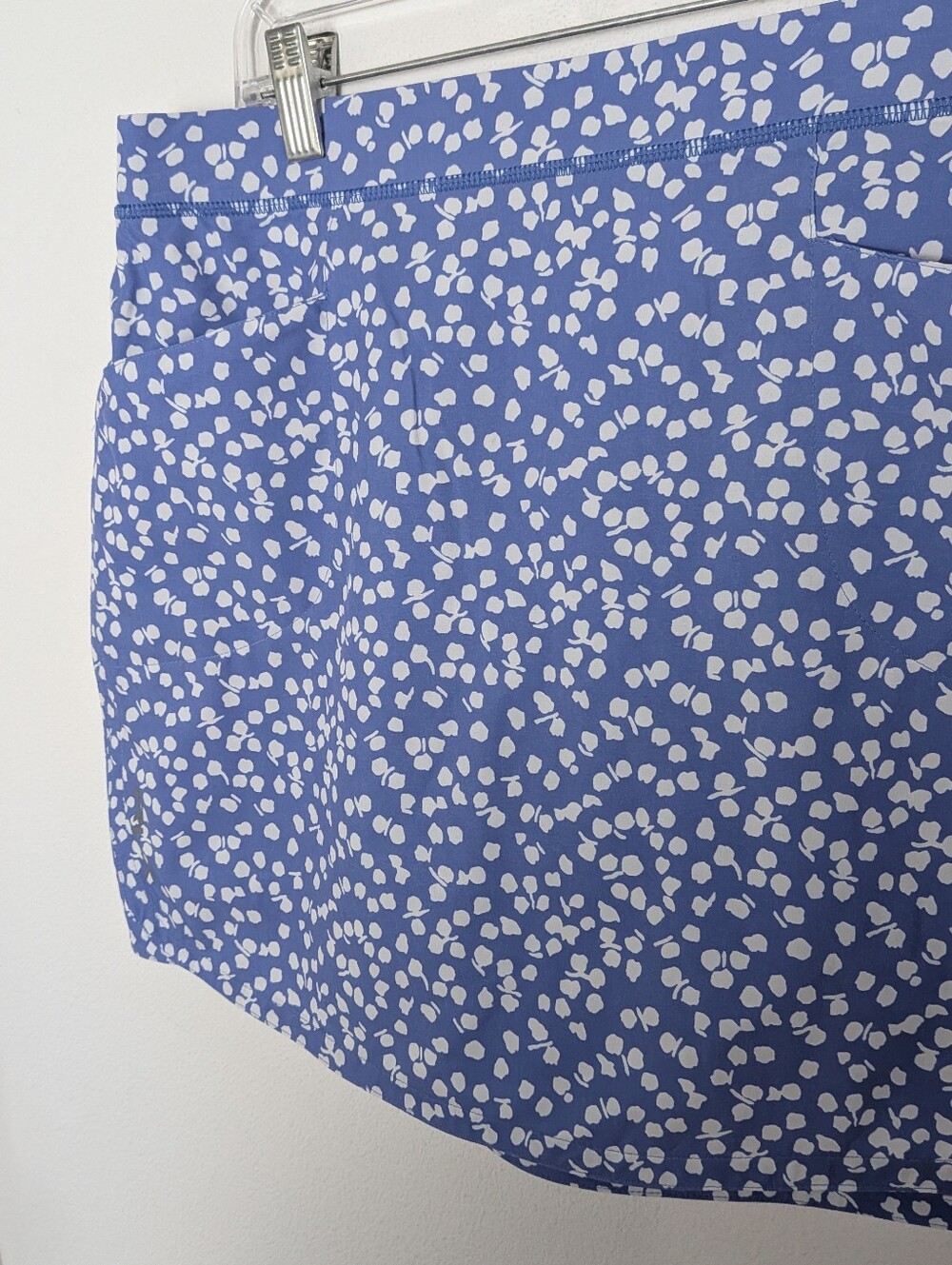 NWT RALPH LAUREN RLX blue White skirt short skort golf tennis Pickleball Sz L - Picture 4 of 16
